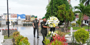 Pangdam XXI/RI Pimpin Ziarah Rombongan Peringati Hari Juang TNI AD Tahun 2025