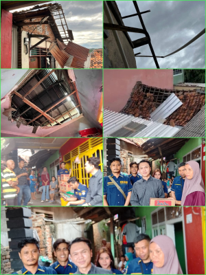 AMPI Bandarlampung Salurkan Bantuan untuk Warga Terdampak Puting Beliung