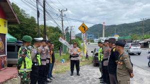 Polres Lampung Selatan Siagakan Pos Pelayanan di Pasir Putih, Amankan Libur Natal dan Tahun Baru