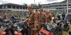 Sekda Pesisir Barat Tedi Zadmiko, Pimpin Gelar Apel Randis