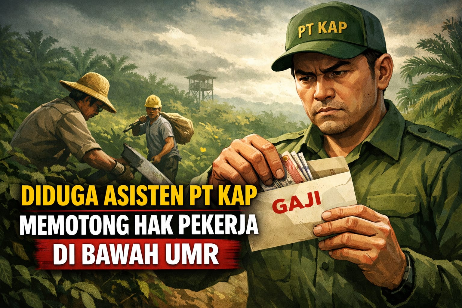 Asisten Lapangan PT KAP Diduga Potong Hak Pekerja Tanpa Prosedur Hukum