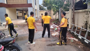 Serentak di Bandar Lampung, Ribuan Personel Gabungan Bersih Lingkungan