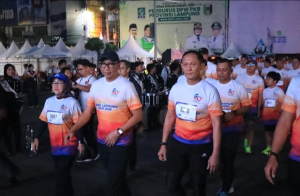 Kapolda Lampung Bersama Ribuan Peserta Meriahkan Bank Lampung Run 2026, Apresiasi Gerakan Hidup Sehat