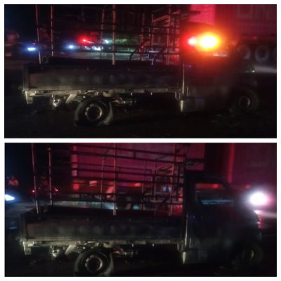Kebakaran Mobil Minibus Di duga Membawa Solar di Jalan Soekarno Hatta, Tanjung Senang