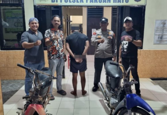 Polsek Pakuan Ratu Bekuk Diduga Pelaku Curi Motor di PSMI