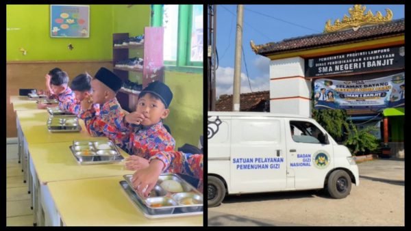 SPPG Polres Way Kanan Salurkan Pemenuhan Gizi Bagi Anak Sekolah di Banjit