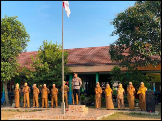 Police Goes To School, Polsek Negara Batin Ajak Pelajar Jauhi Kenakalan Remaja Hingga Narkoba