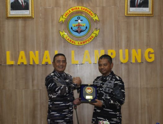Lanal Lampung menerima Kunjungan Kerja Pangkoarmada RI