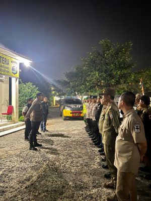 Sinergi TNI – POLRI – Sat Pol PP, Patroli Gabungan Jaga Kamtibmas di Jati Agung