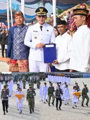 Merah Putih Menyala dari Beranda Sumatra, Menara Siger Jadi Panggung HUT ke-81 Kemerdekaan RI di Lampung Selatan