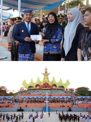 Usai Merah Putih Diturunkan, Warna Budaya Nusantara Menghiasi Menara Siger