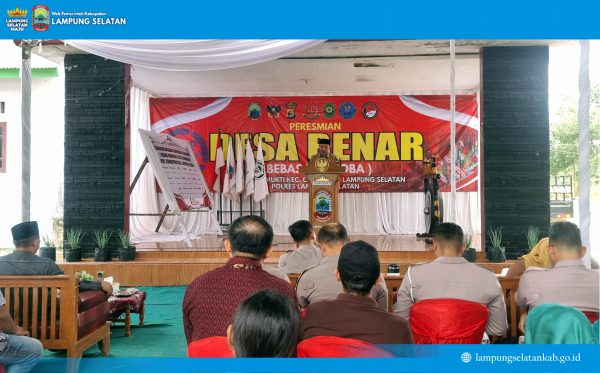 Desa Trimomukti Resmi Jadi Desa Bebas Narkoba, Wujud Nyata Menjaga Generasi Muda Lampung Selatan