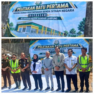 Walikota Eva Dwiana Letakkan Batu Pertama RUBASAN Kejari Bandar Lampung
