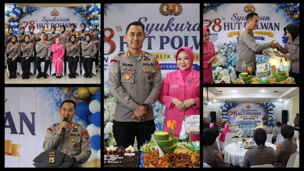 Syukuran HUT Polwan Ke 78, Kapolres Way Kanan Apresiasi Dedikasi Polwan di Tengah Tantangan Tugas