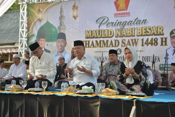 Erma Yusneli Bersama PAC Gerindra Natar Memperkuat Ukuwah Lewat Acara Maulid Nabi Dan Santunan Anak Yatim