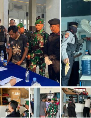 Antisipasi Peredaran Handphone dan Narkoba, Lapas Gunung Sugih Gelar Razia Gabungan dan Tes Urine Bersama TNI-Polri