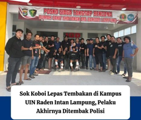 Polisi menangkap Ahmad Ilhamni (22), pria yang diduga melepaskan tembakan menggunakan senjata api rakitan di lingkungan Universitas Islam Negeri (UIN) Raden Intan Lampung.
